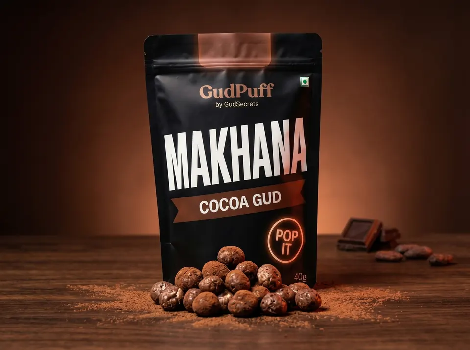 Makhana Cocoa GudPuffs